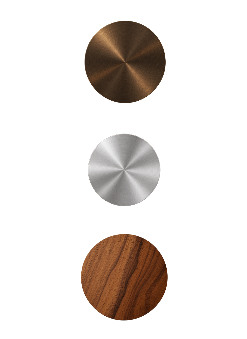 Antique bronze, silver tone and wood pendant finishes