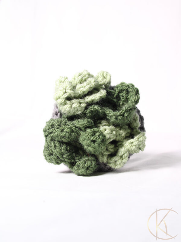 Crochet Succulent Plant Pot Coaster Set 1 - Image 3