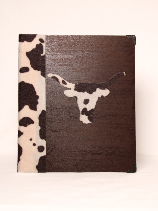 Wooden Photo album with Cow print accessoires - Image 8