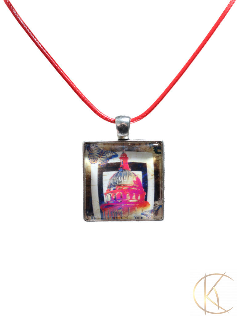 Pendant with cord necklace - ATX Capitol building