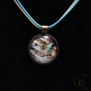 Pendant on cord necklaces - Butterfly