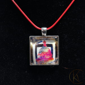 Pendant with cord necklace - ATX Capitol building